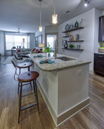 Open concept living at 4700 colonnade apartments in birmingham, al